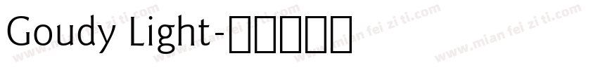 Goudy Light字体转换